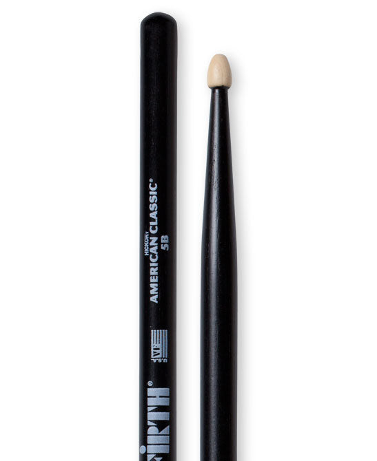 Vic Firth 5B Schlagzeugstöcke (Schwarz)