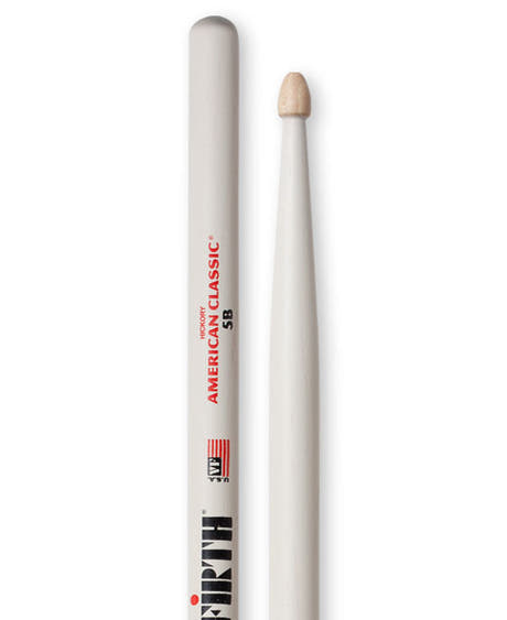 Vic Firth 5B Schlagzeugstöcke (Weiß)