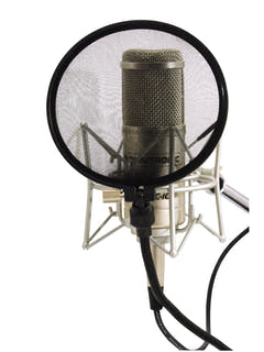 OMNITRONIC Mikrofon-Popfilter, schwarz