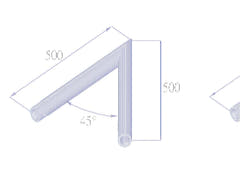 ALUTRUSS SINGLELOCK SPAC-19 QUICK-LOCK Eckstück 45°