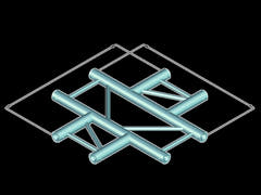 ALUTRUSS BILOCK BQ2-PAC41H 4-Wege-Kreuzstück