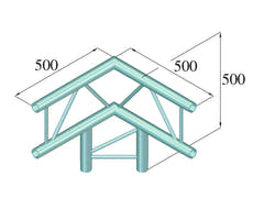 ALUTRUSS BILOCK BQ2-SPAL31V 3-Wege-Ecke 90° bk
