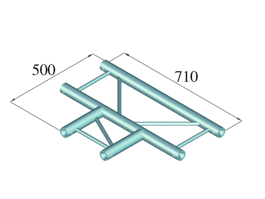 ALUTRUSS BILOCK BQ2-SPAT35H 3-Wege-T-Stück 90° bk