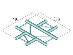 ALUTRUSS BILOCK BQ2-SPAC41H 4-Wege-Kreuzstück bk