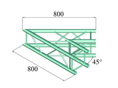 Alutruss DECOLOCK DQ4-PAC19 2-Wege Ecke (45¡)
