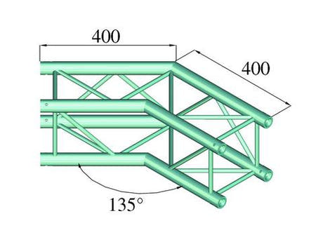 Alutruss DECOLOCK DQ4-PAC23 2-Wege Ecke (135¡)