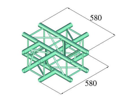 Alutruss DECOLOCK DQ4-PAC41 4-Wege Kreuzstück