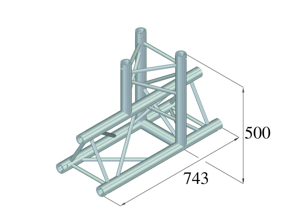 ALUTRUSS TRILOCK 6082AT-37 3-Wege-T-Stück