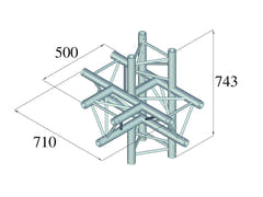 ALUTRUSS TRILOCK 6082AT-51 5-Wege-Stück \/