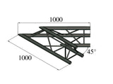 ALUTRUSS TRILOCK S-PAC 19 2-way Corner 45° black