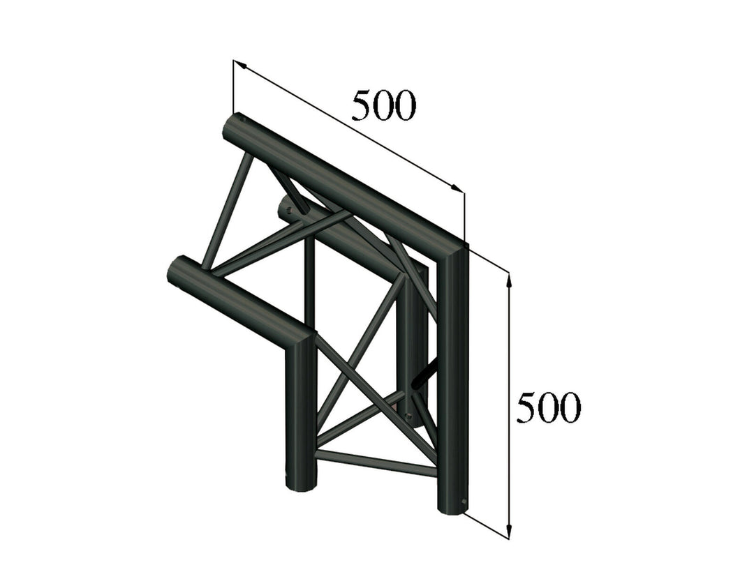 ALUTRUSS TRILOCK S-PAC 24 2-Wege-Ecke 90°/\ Black