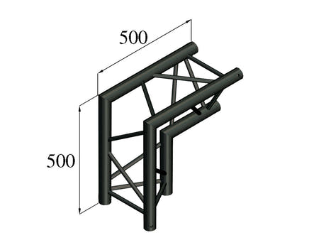 ALUTRUSS TRILOCK S-PAC 25 2-Wege-Ecke 90°\/ schwarz