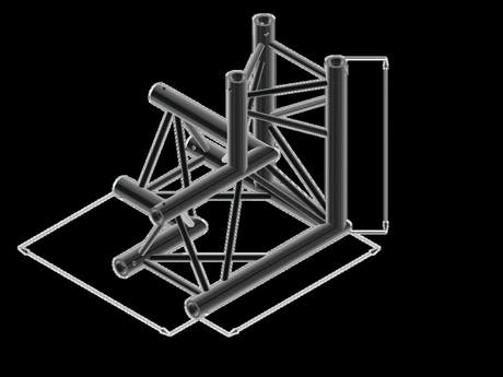 ALUTRUSS TRILOCK S-PAL-33 3-Wege-Ecke \/ rechts
