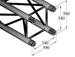 ALUTRUSS QUADLOCK TQ390-2000 4-Wege-Querträger