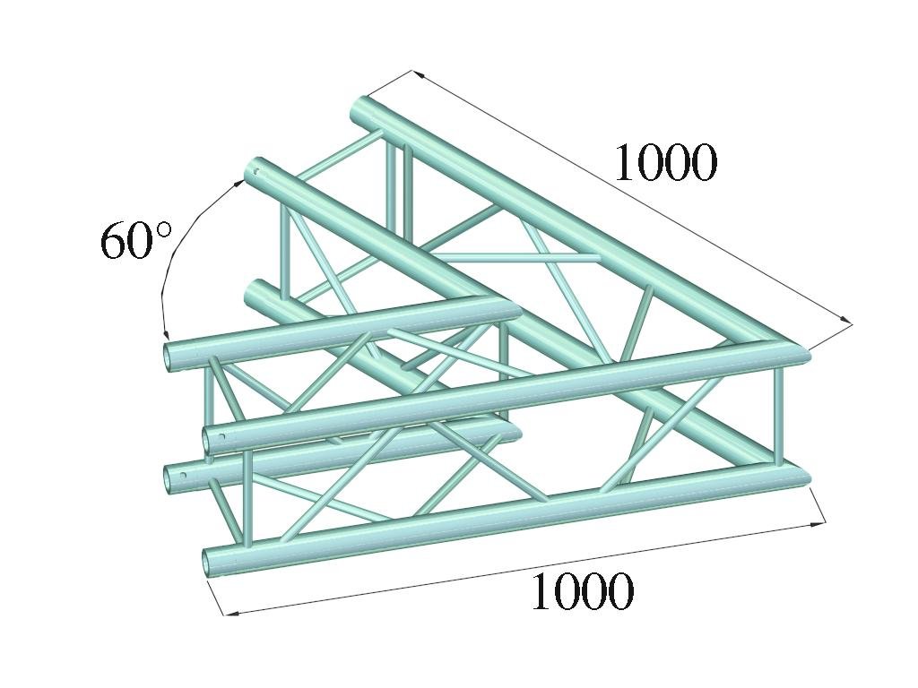 Alutruss QUADLOCK 6082C-20 2-Wege Ecke (60°)
