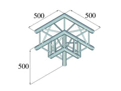 Alutruss QUADLOCK 6082L-30 3-Wege Ecke (90°)