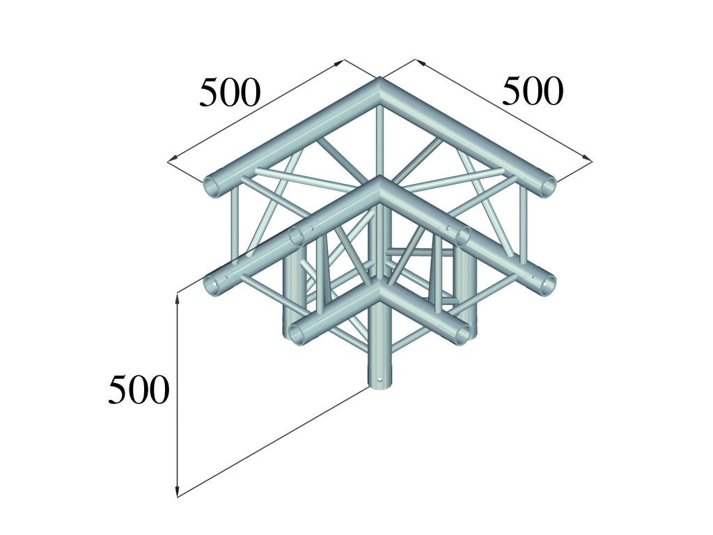 Alutruss QUADLOCK 6082L-30 3-Wege Ecke (90°)
