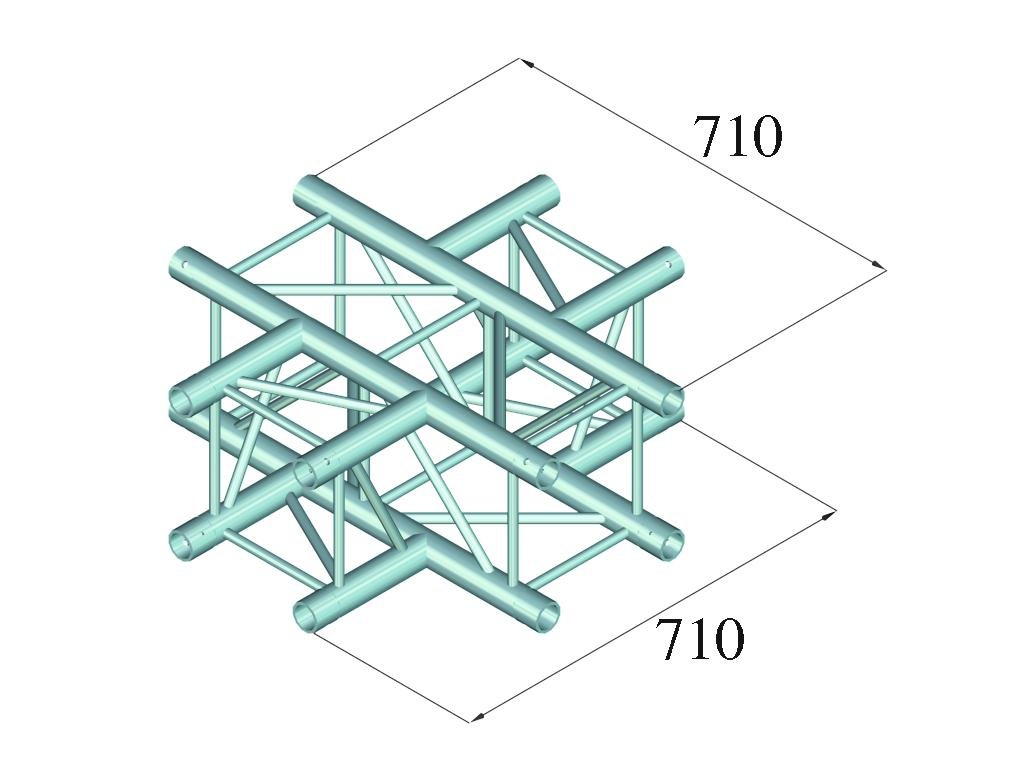 Alutruss QUADLOCK 6082C-41 4-Wege Kreuzstück