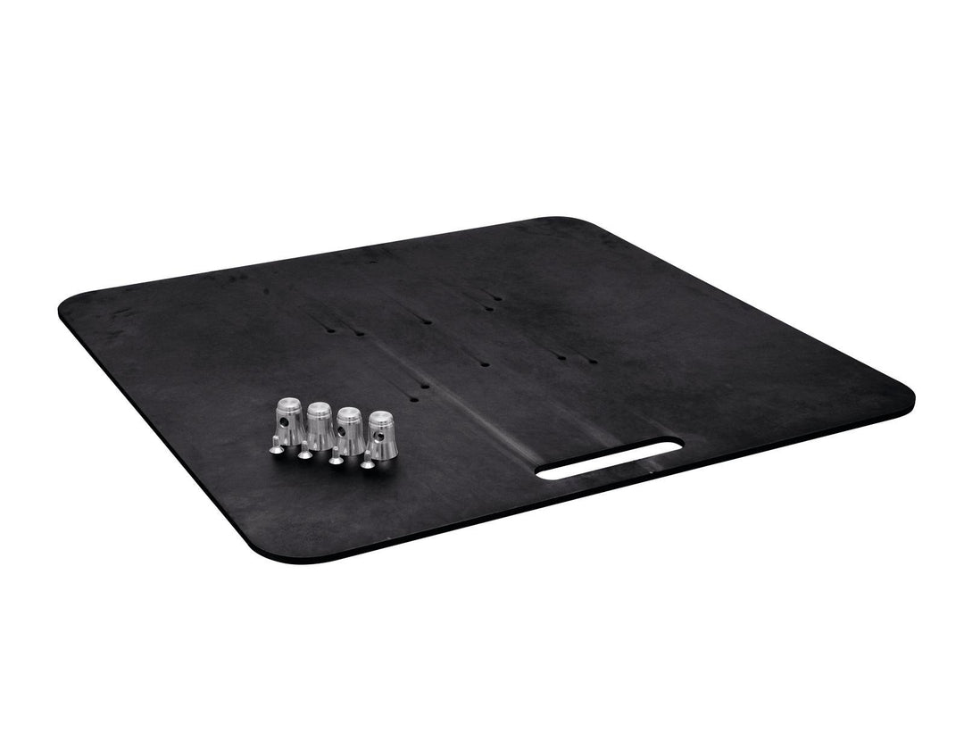 ALUTRUSS Base Plate 80x80 Sort, 28,60kg.