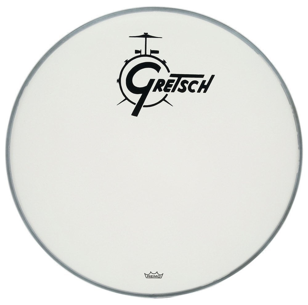 Gretsch Ambassador Coated 20" bassdrumfelle, schwarzes Logo in der Mitte