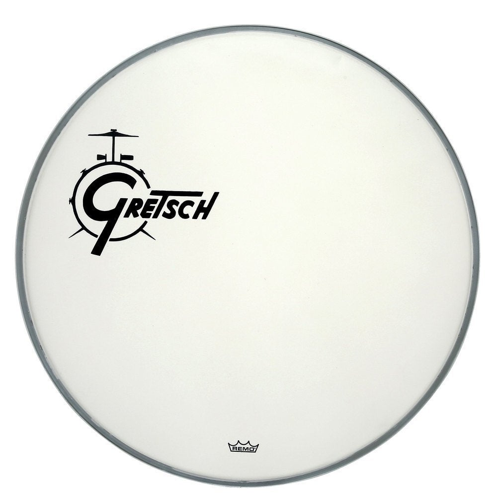 Gretsch Ambassador Coated 26" bassdrumfelle, schwarzes Logo links