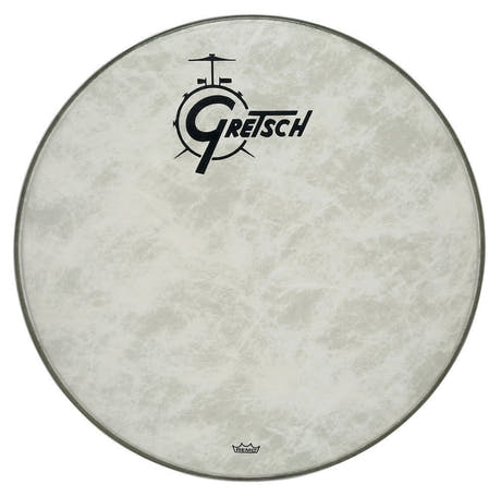 Gretsch Fiberskyn Resonanzfell 24" für Bassdrum, Logo in der Mitte