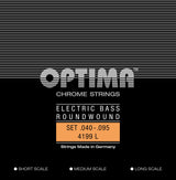 Optima E-Bass Saiten Chrome Strings. Round Wound Medium Scale - Set 4-string light (4199M)