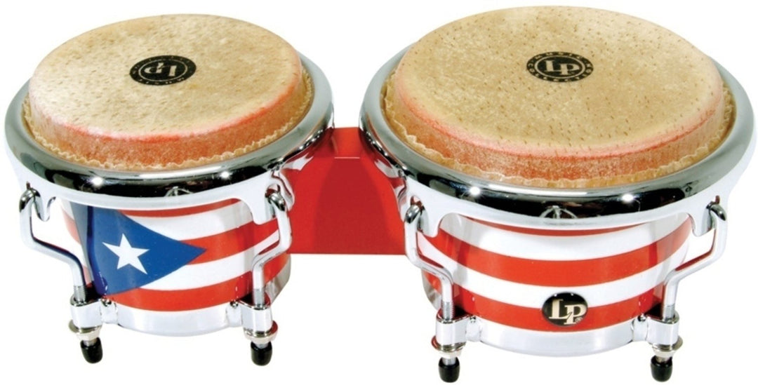 Latin Perkussion Bongo Mini Stimmbar - Puerto Rican Flag (LPM199-PR)