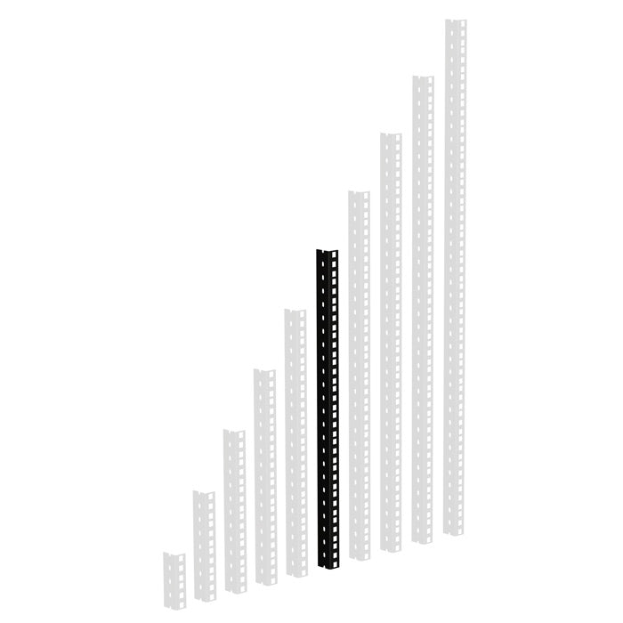 Adam Hall 61535 B Schwerlast Rack Schiene (Schwarz)