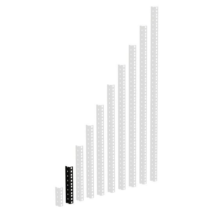 Adam Hall 61535 B Schwerlast Rack Schiene (Schwarz)