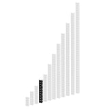 Adam Hall 61535 B HD Rackschiene schwarz 2 HE