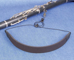 Neotech Clarinet Loop Strap, schwarzer Klarinettengurt, 44,5 bis 58,4 cm