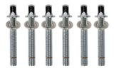 Latin Perkussion Spann rods Timbale - Aspire LPA256 - Chrom, 6 Stück (LPA2541)