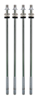 Latin Percussion Spannstäbe Brasilianische Caixa - LP3212 - Chrom, 4 Stück (LP3922)