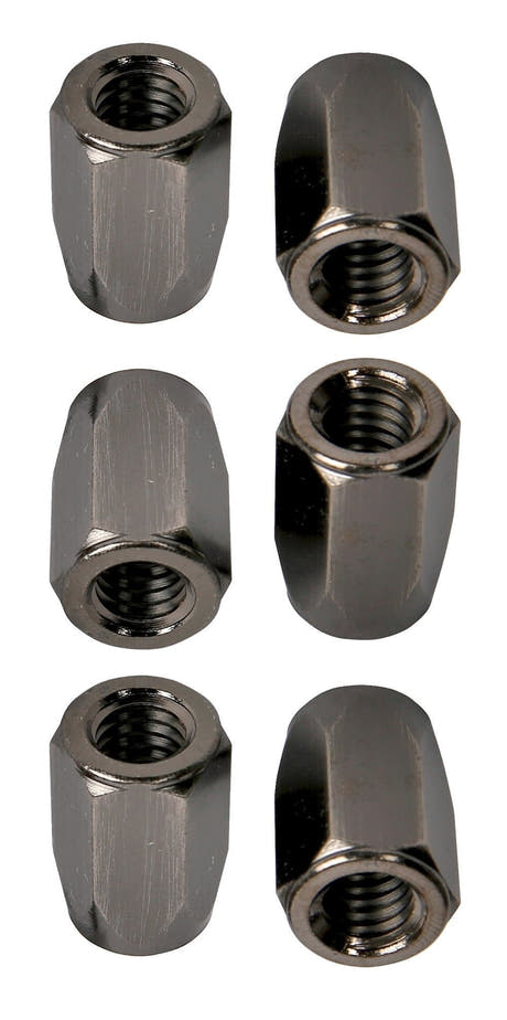 LP952-BN Super Nuts 3/8" Muttern, gebürstetes Nickel, 6 Stück