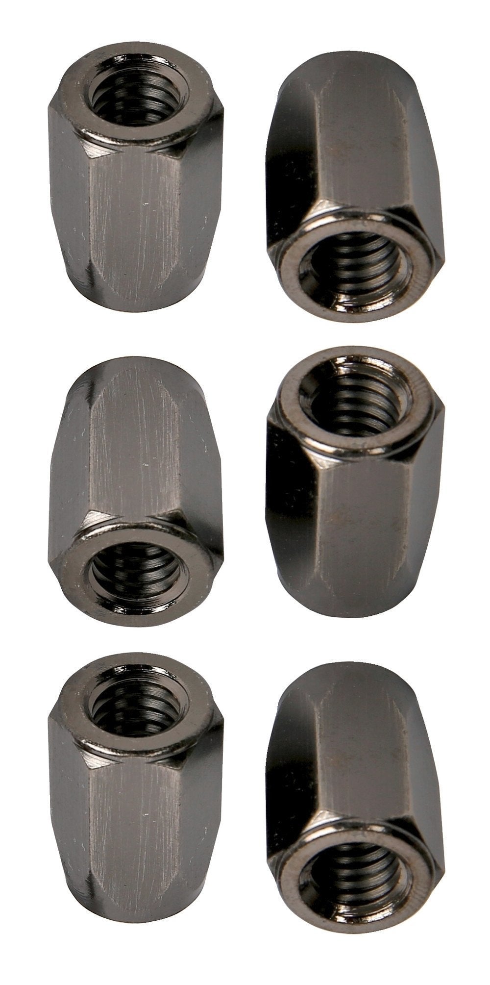 LP952-BN Super Nuts 3/8" Muttern, gebürstetes Nickel, 6 Stück