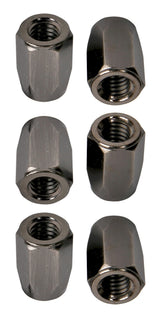 LP952-BN Super Nuts 3/8" Muttern, gebürstetes Nickel, 6 Stück