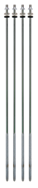 Latin Percussion Spann rods Brasilianisches Surdo - LP3018 LP3020 LP3118 LP3120 - Chrom, 4 Stück (LP3920)