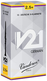 Vandoren German V21 Blätter für Bb-Klarinette, Stärke 1 1/2, 10 Stück