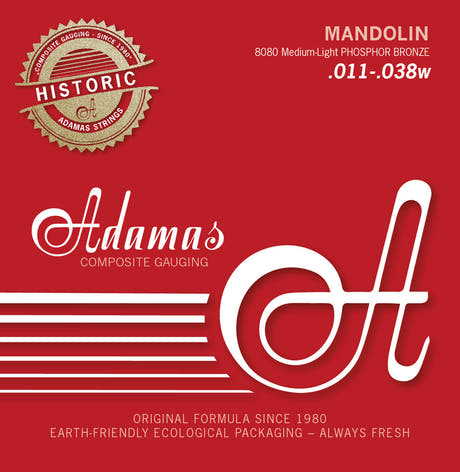 Adamas Historic Reissue 8080 Mandolinen-Saiten, Medium-Light .011