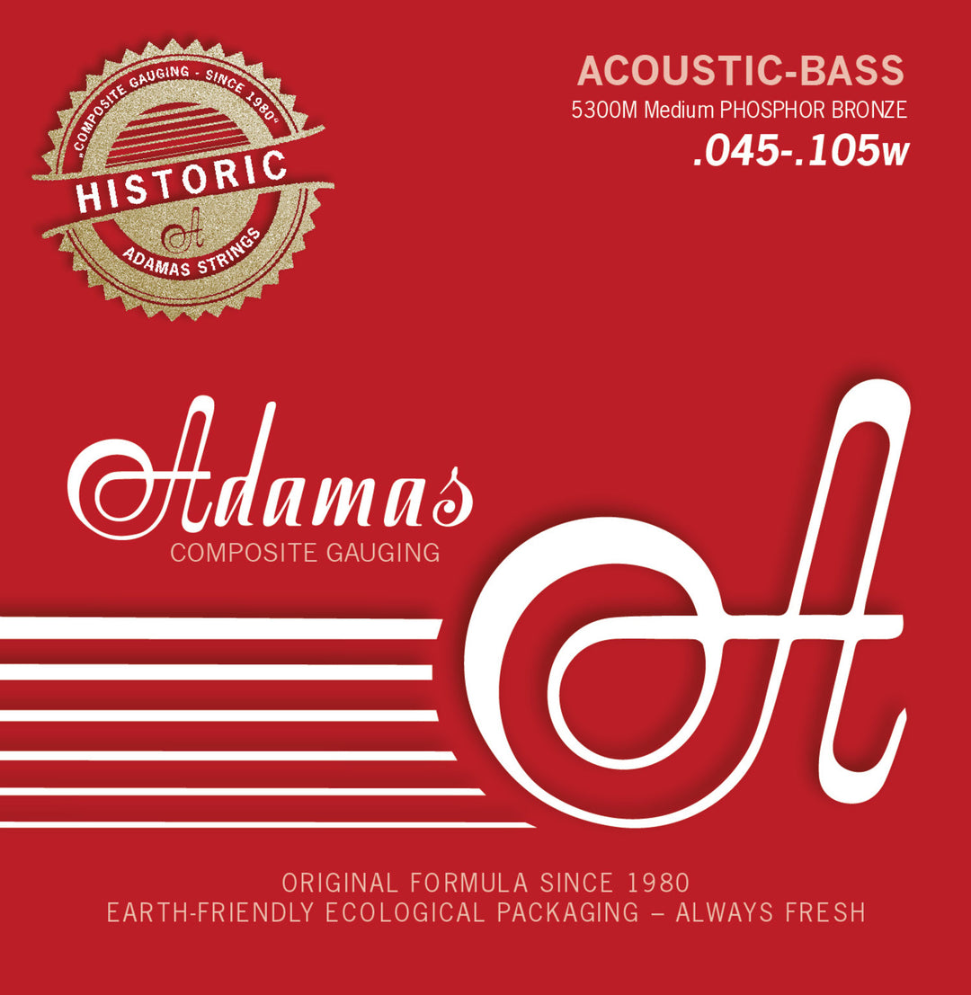 Adamas Saiten für Akustikbass Phosphor Bronze - Set 4-saitig med (5300M)