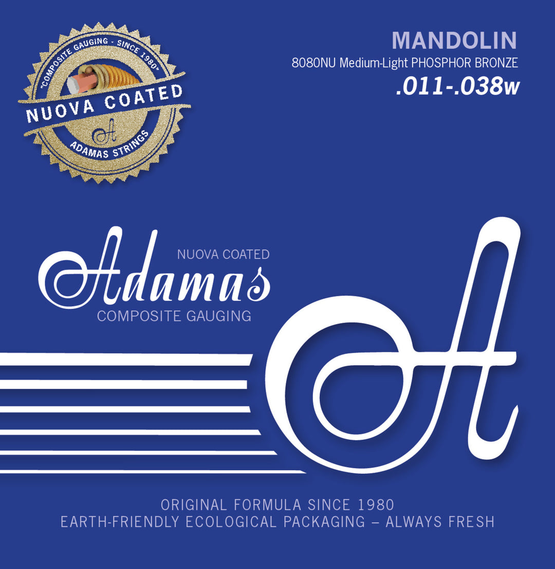 Adamas Saiten für Mandoline Nuova beschichtet - Med.-Light .011 (8080NU)