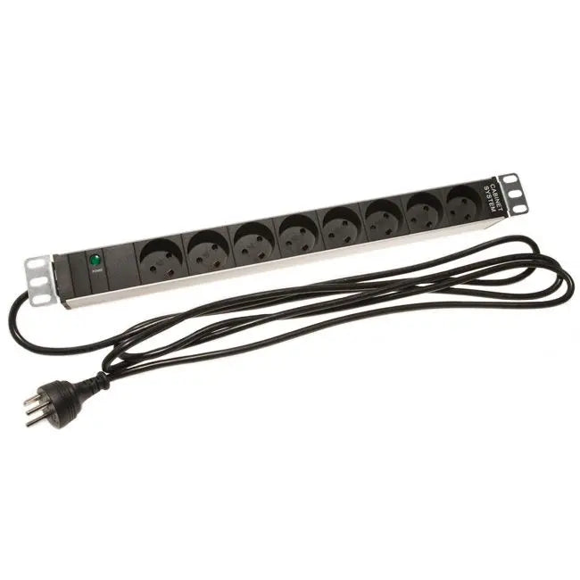 Stromschiene m. Erdung (DK, 19" Rack)