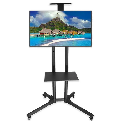 TV Stand – Mobilt TV-gulvstativ 32-70” med hylder og hjul