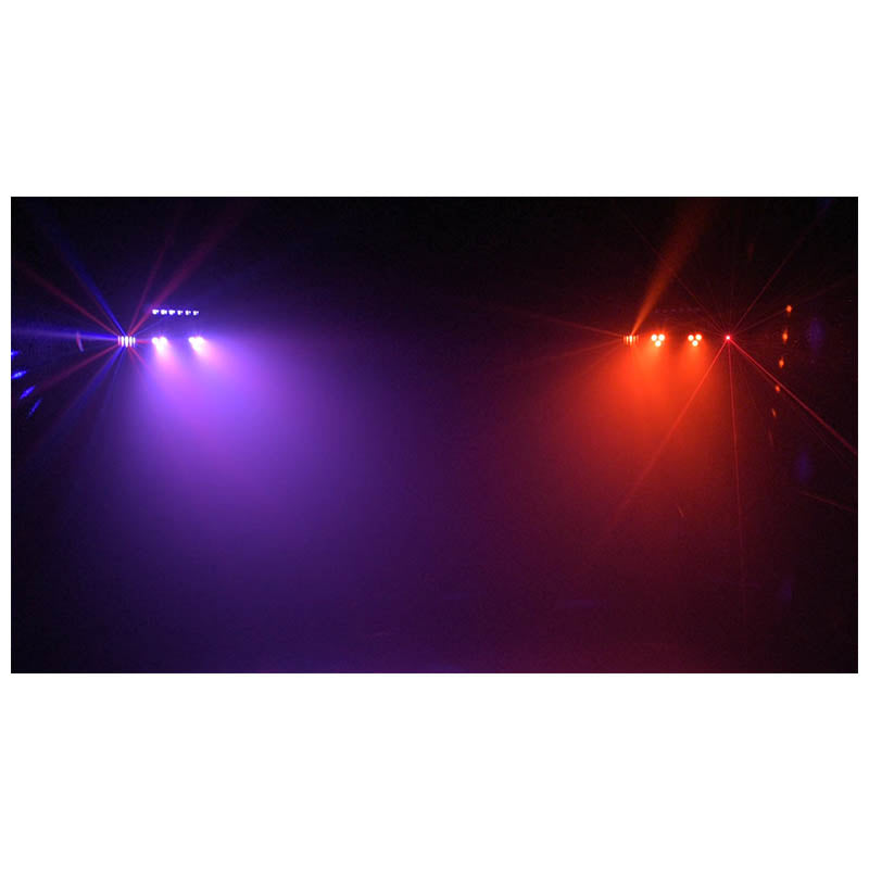 LIGHT4ME T-BAR LASER STROBE LED PAR DERBY UV IR Multi-Effekt