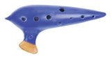 Plaschke Classic Okarina in C, 16 cm, C2 bis F3, blau glasiert