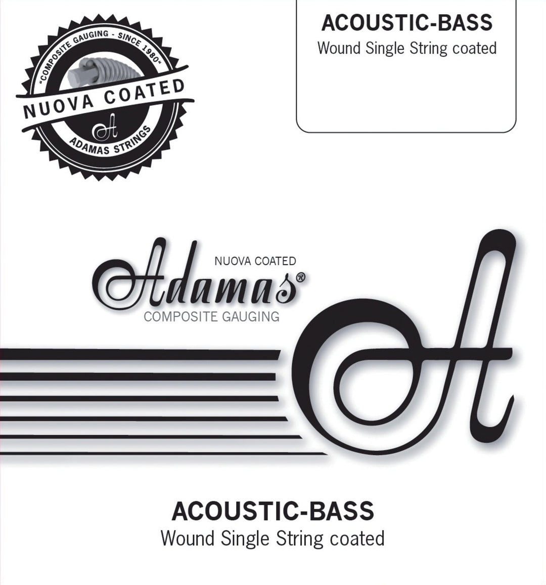 Adamas Einzelsaite Nuova beschichteter Phosphor-Bronze - .085in./2,16mm (umwickelt)