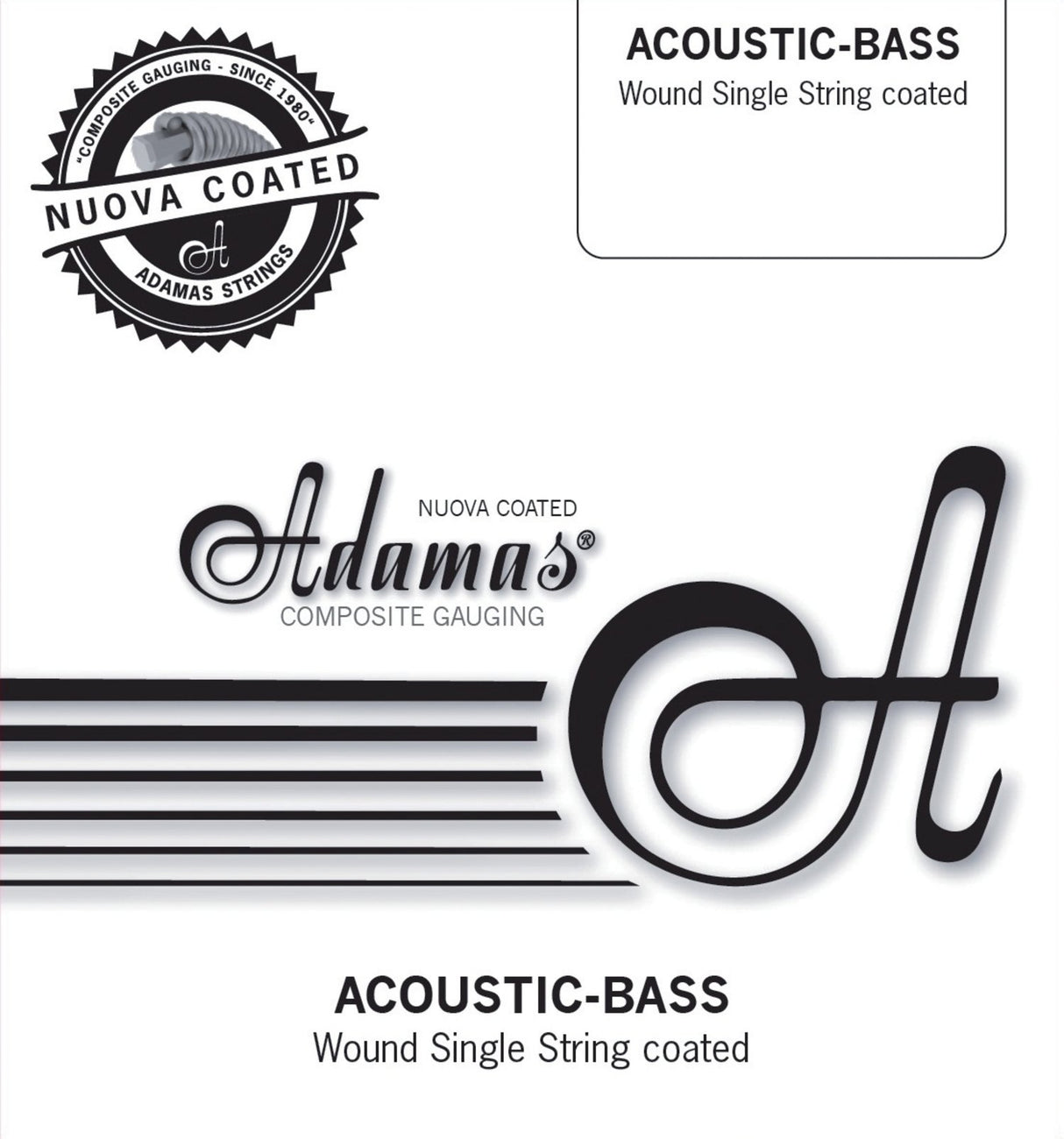 Adamas Einzelsaite Nuova beschichteter Phosphor-Bronze - .085in./2,16mm (umwickelt)
