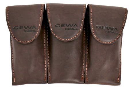 GEWA Crazy Horse Trumpet Triple für 3 Trompetenmundstücke, braun