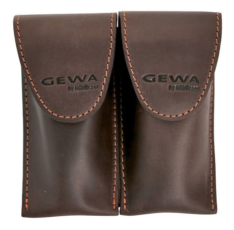 GEWA Crazy Horse Posaune Double für 2 Posaunenmundstücke, braun